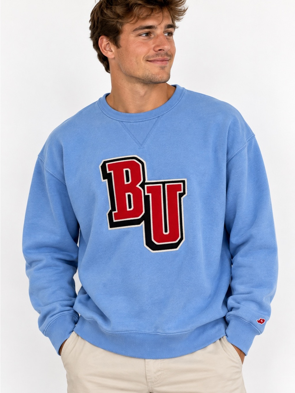 💙 League BU Varsity Collegiate Crewneck Sweatshirt – Size L